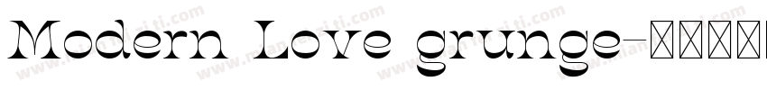 Modern Love grunge字体转换
